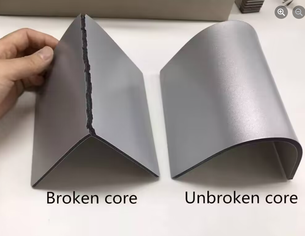 Jenis bahan teras untuk panel komposit aluminium