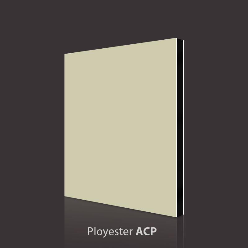 Panel Komposit Aluminium PVDF Perak Champagne