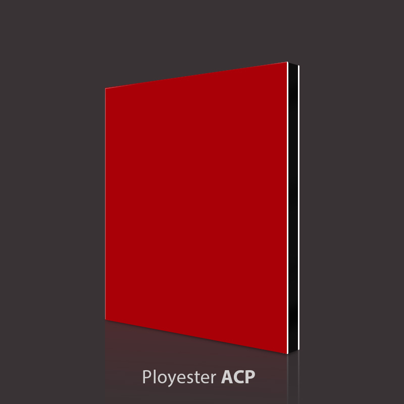 Panel Komposit Aluminium Merah